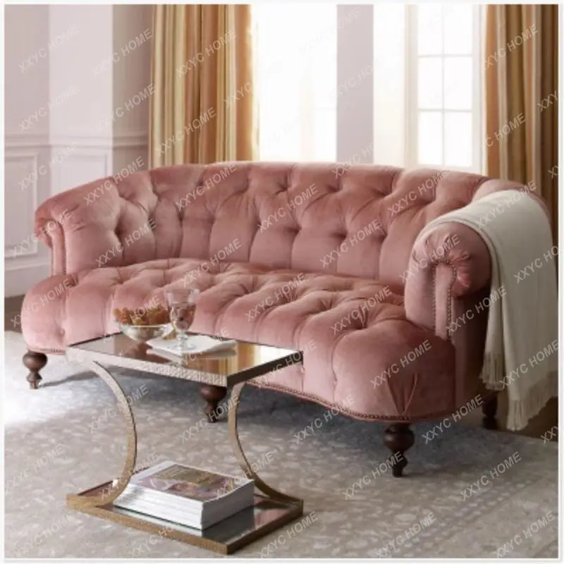 L Neoclassical three-person sofa small apartment clothing store fabric sofa
L Neoclassical three-person sofa small apartment clothing store fabric sofa