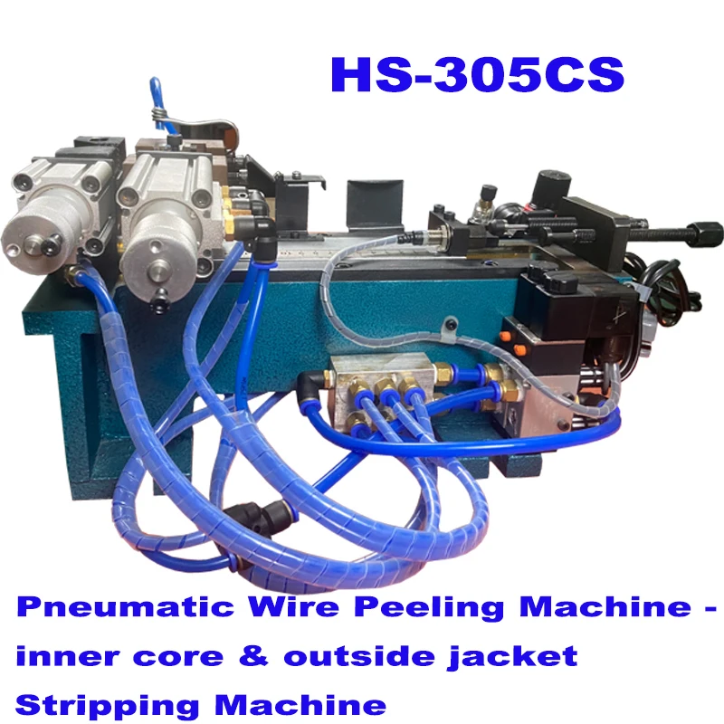 HS-305CS Pneumatic Wire Peeling Machine - inner core & outside jacket Cable Stripping Machine Max Cable O.D : 5mm
HS-305CS Pneumatic Wire Peeling Machine - inner core & outside jacket Cable Stripping Machine Max Cable O.D : 5mm