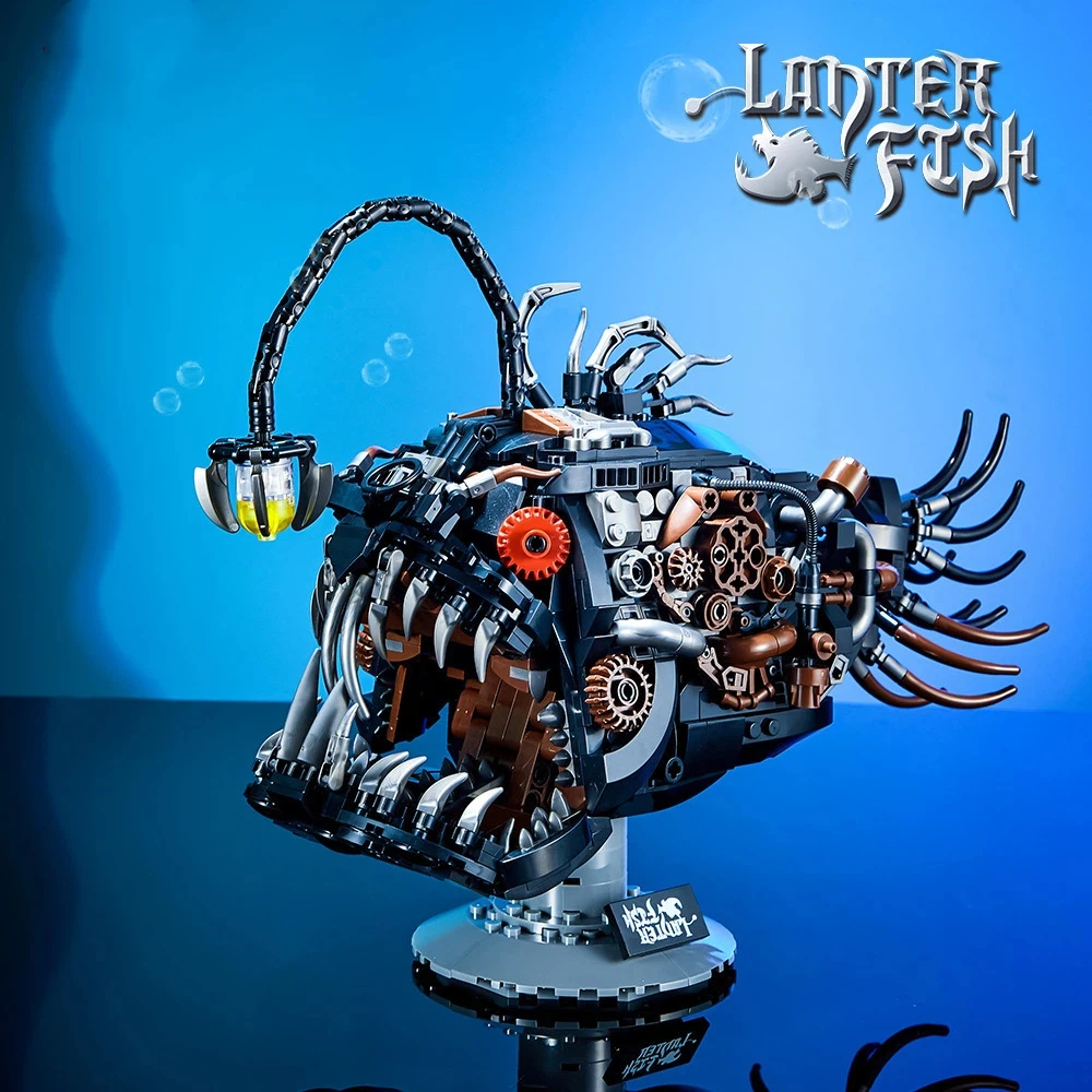 1038Pcs MOC Mechanical Lantern Fish Building Blocks for Children MOC Assembling Bricks Deep Sea Monsters Toys Kid Christmas Gift
1038Pcs MOC Mechanical Lantern Fish Building Blocks for Children MOC Assembling Bricks Deep Sea Monsters Toys Kid Christmas Gift