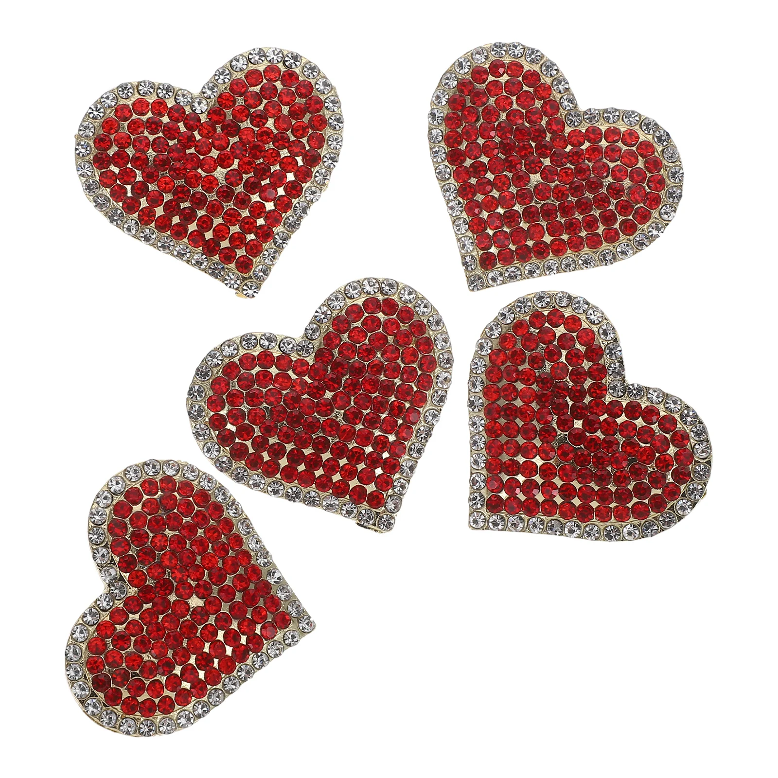 5pcs Heart Rhinestone Brooch Pin Red Love Alloy Women Coat Scarf Accessories Valentine Friendship Decorative Lapel
5pcs Heart Rhinestone Brooch Pin Red Love Alloy Women Coat Scarf Accessories Valentine Friendship Decorative Lapel