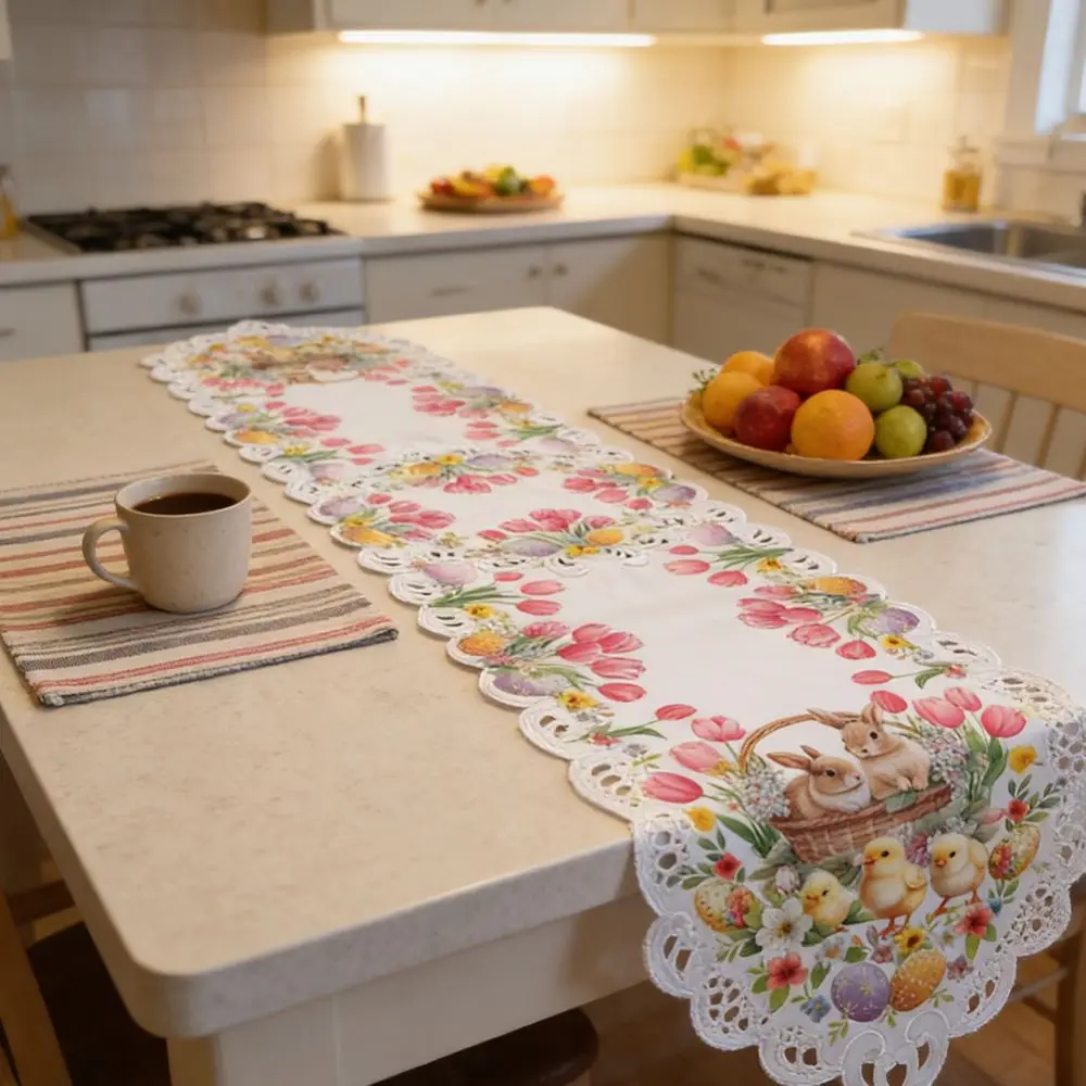 Little Chick Easter Table Flag Waterproof Anti Slip Table Cover Oil-resistant Anti-scalding Easter Table Runner Living Room
Little Chick Easter Table Flag Waterproof Anti Slip Table Cover Oil-resistant Anti-scalding Easter Table Runner Living Room