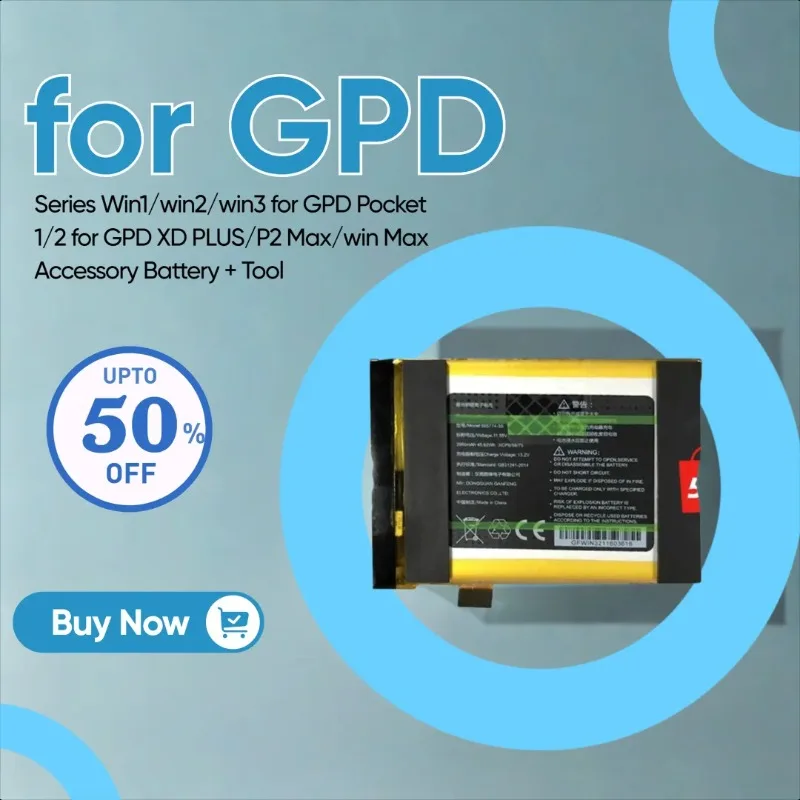 Новый сменный аккумулятор для серии GPD Win1/win2/win3 для GPD Pocket 1/2 для GPD XD PLUS/P2 Max/win Max Аксессуар + инструмент
Новый сменный аккумулятор для серии GPD Win1/win2/win3 для GPD Pocket 1/2 для GPD XD PLUS/P2 Max/win Max Аксессуар + инструмент