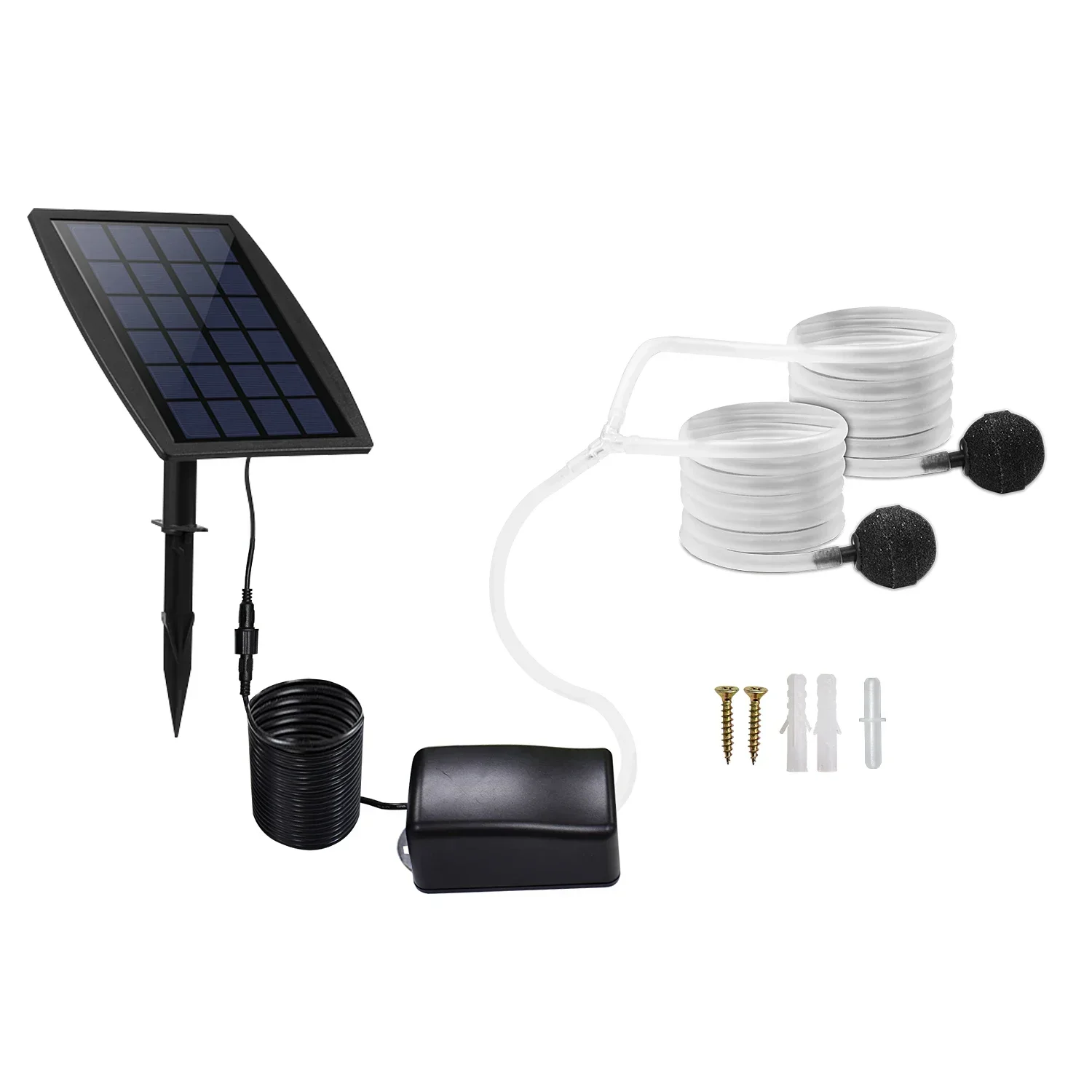 Plug in solar oxygen pump, battery storage solar oxygen pump, aquarium oxygen pump
Plug in solar oxygen pump, battery storage solar oxygen pump, aquarium oxygen pump