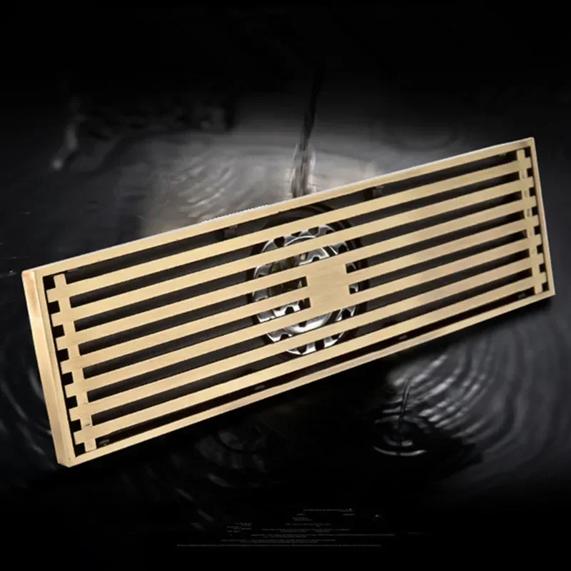 Shower Drain Bathroom Floor Drain Square Anti-odor Floor Waste Grates 30*8 Antique Brass Art Carved Bath Accessories Strainer
Shower Drain Bathroom Floor Drain Square Anti-odor Floor Waste Grates 30*8 Antique Brass Art Carved Bath Accessories Strainer