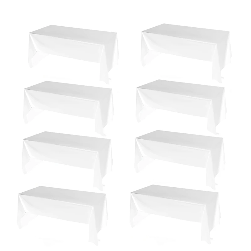 N91R-8 Pack Plastic Disposable Tablecloth 54 X 108 Inch, Table Cloth Rectangle,Dining Table Cover Cloth For Parties, Camping
N91R-8 Pack Plastic Disposable Tablecloth 54 X 108 Inch, Table Cloth Rectangle,Dining Table Cover Cloth For Parties, Camping