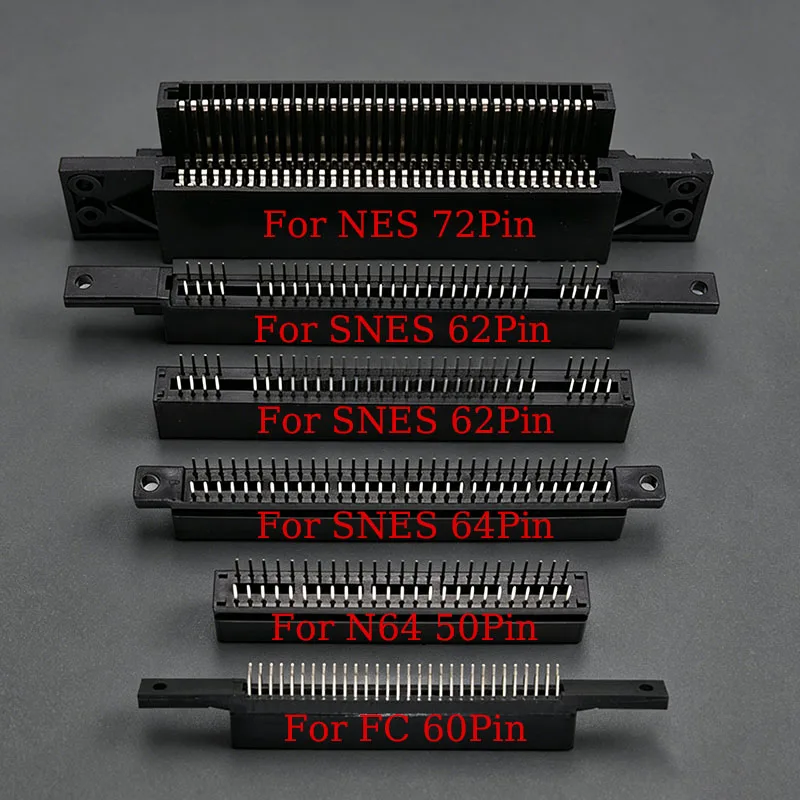 1PCS For GBA NDS SNES N64 SEGA FC Connector Game Card Slot 64/62/60/50/32Pin For SEGA Genesis N64 SNES FC Clone Console
1PCS For GBA NDS SNES N64 SEGA FC Connector Game Card Slot 64/62/60/50/32Pin For SEGA Genesis N64 SNES FC Clone Console