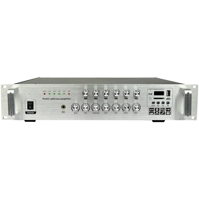 USB-150M constant voltage power amplifier, broadcast power amplifier, six-zone Bluetooth USB constant voltage power amplifier
USB-150M constant voltage power amplifier, broadcast power amplifier, six-zone Bluetooth USB constant voltage power amplifier