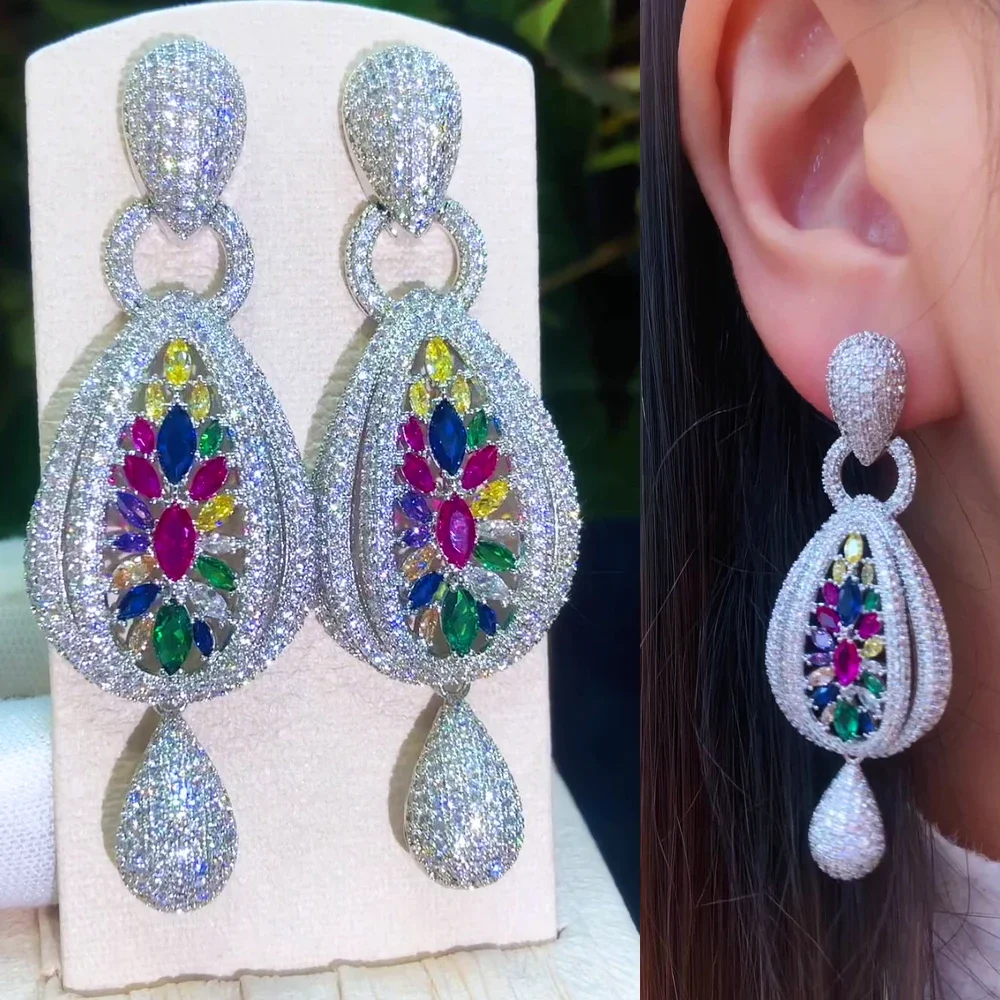 Missvikki New Gorgeous Shiny Drop Necklace Earrings Full Cubic Zirconia for Women Wedding Trendy Earrings Bijoux High Quality
Missvikki New Gorgeous Shiny Drop Necklace Earrings Full Cubic Zirconia for Women Wedding Trendy Earrings Bijoux High Quality