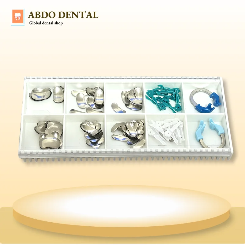 Dental Restoration Kit, Sectional Matrix Bands, Matrix Clips & Matrix Pliers Set, Professional Dental Clinic Tools
Dental Restoration Kit, Sectional Matrix Bands, Matrix Clips & Matrix Pliers Set, Professional Dental Clinic Tools