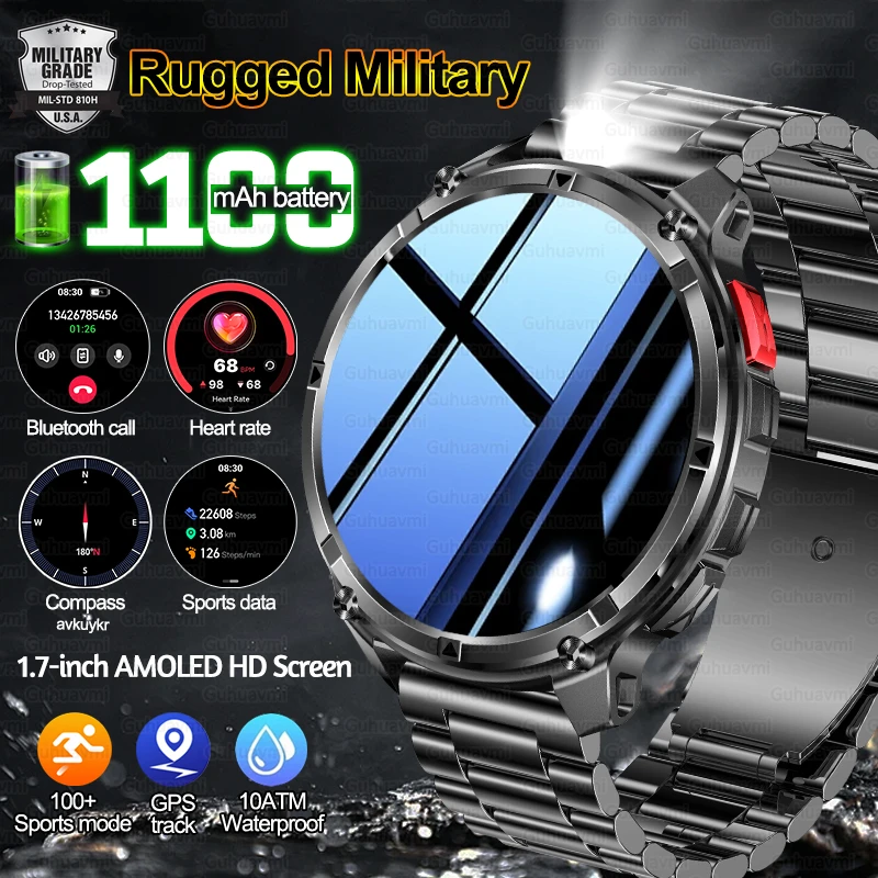 Новые уличные GPS Смарт-часы 1100 мАч Аккумулятор 1,7 "HD Большой экран Bluetooth Вызов 10 АТМ Водонепроницаемый фонарик Мужские спортивные умные часы
Новые уличные GPS Смарт-часы 1100 мАч Аккумулятор 1,7 "HD Большой экран Bluetooth Вызов 10 АТМ Водонепроницаемый фонарик Мужские спортивные умные часы