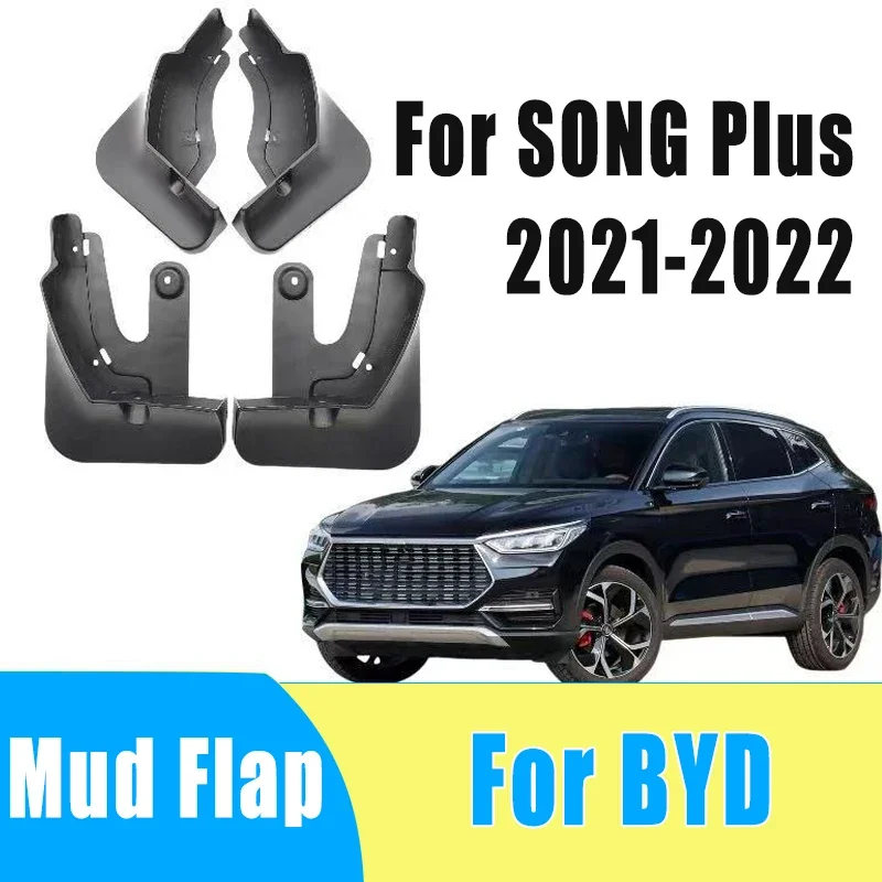 4pcs Automobiles Tire Mudguard Waterproof Prevent Mud Splashing Car Mud Flap Fender Trim Accessories For BYD SONG Plus 2021-2022
4pcs Automobiles Tire Mudguard Waterproof Prevent Mud Splashing Car Mud Flap Fender Trim Accessories For BYD SONG Plus 2021-2022