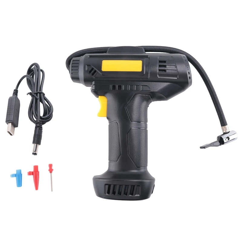 Wireless Car Tire Pump With Rechargeable Li-Ion Battery, Car Power Adapter, Digital Pressure Gauge
Wireless Car Tire Pump With Rechargeable Li-Ion Battery, Car Power Adapter, Digital Pressure Gauge