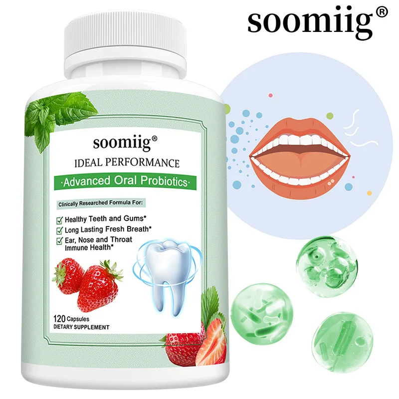 Advanced Oral Probiotics for Teeth Health & Fresh Breath - Chewable Probiotics for Oral Bad Breath,30/60/120 Capsules
Advanced Oral Probiotics for Teeth Health & Fresh Breath - Chewable Probiotics for Oral Bad Breath,30/60/120 Capsules