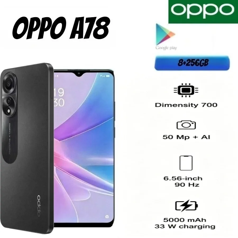 2026 new OPPO A78 Smartphone 6.56-inch 90Hz LCD Display 50MP Camera 33W Fast Charging 5000mAh Enhanced Mobile Experience
2026 new OPPO A78 Smartphone 6.56-inch 90Hz LCD Display 50MP Camera 33W Fast Charging 5000mAh Enhanced Mobile Experience