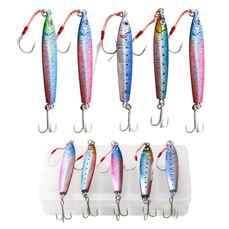5Pcs 30g/40g Slow Fall Pitch Fishing Lures Metal Flat Fishing Jigs Sinking Jigging Bait For Saltwater Fishing
5Pcs 30g/40g Slow Fall Pitch Fishing Lures Metal Flat Fishing Jigs Sinking Jigging Bait For Saltwater Fishing