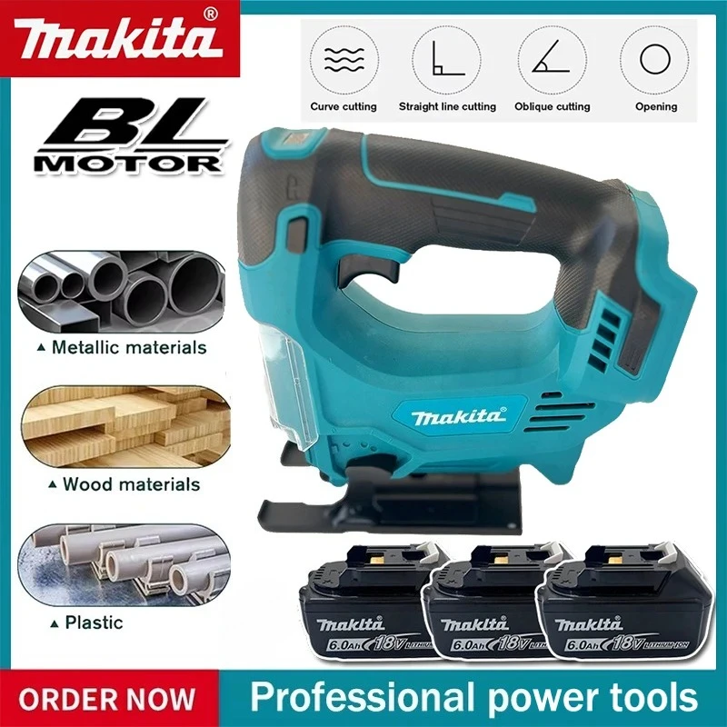 Makita cordless electric plunge saw, portable multi-functional woodworking tool compatible For Makita 18V battery
Makita cordless electric plunge saw, portable multi-functional woodworking tool compatible For Makita 18V battery