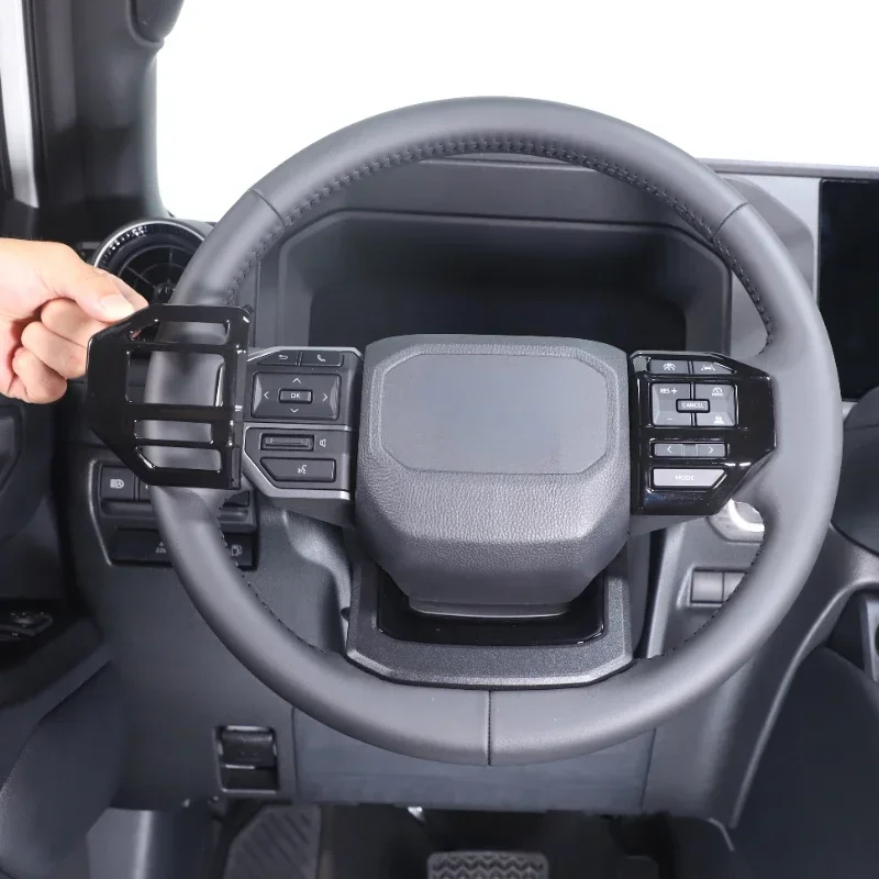 For Toyota Land Cruiser Prado 250 LC250 2024-2025 ABS Black Car Steering Wheel Button Frame Cover Trim Interior Car Accessories
For Toyota Land Cruiser Prado 250 LC250 2024-2025 ABS Black Car Steering Wheel Button Frame Cover Trim Interior Car Accessories