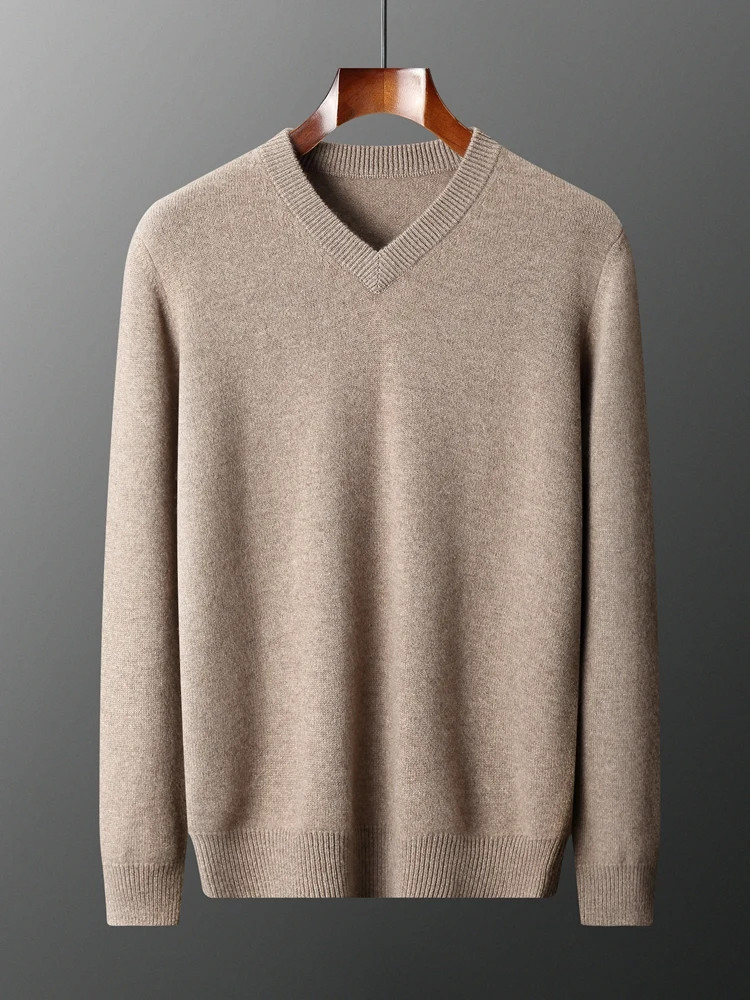 TLOML New Men's 100% Cashmere Sweater V-neck Pullover Autumn Winter Soft Basic Long Sleeve Cashmere Knitwear Smart Casual Tops
TLOML New Men's 100% Cashmere Sweater V-neck Pullover Autumn Winter Soft Basic Long Sleeve Cashmere Knitwear Smart Casual Tops