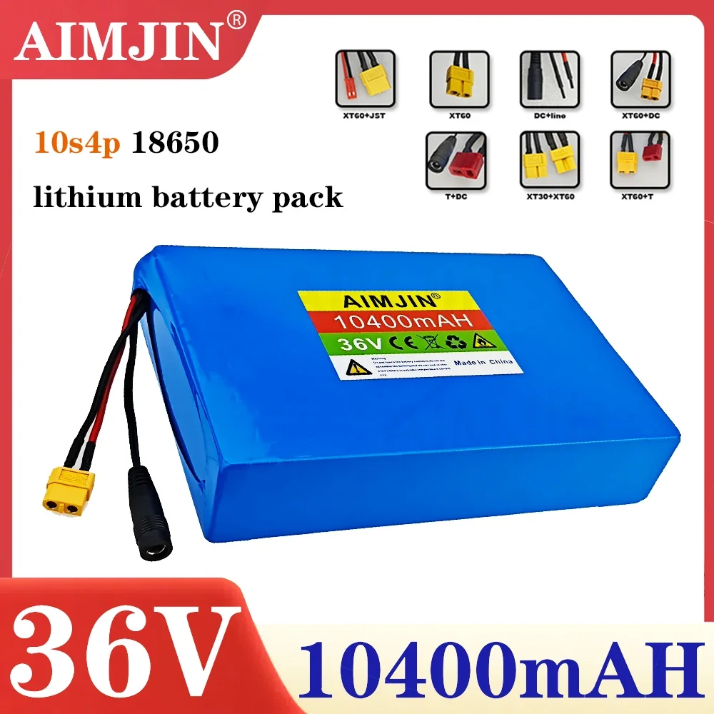 36V 10.4AH lithium-ion 10S4P battery pack 18650 auxiliary Suitable for electric commuting, commuting tool
36V 10.4AH lithium-ion 10S4P battery pack 18650 auxiliary Suitable for electric commuting, commuting tool
