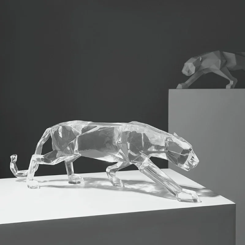 Creative Geometry Transparent Resin Leopard Sculpture Decoration Abstract Art Living Room Study Office Statue Desktop Ornament
Creative Geometry Transparent Resin Leopard Sculpture Decoration Abstract Art Living Room Study Office Statue Desktop Ornament