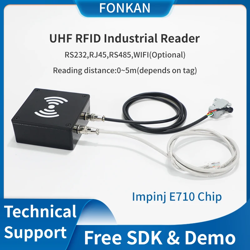 5m RFID UHF ISO18000-6C Passive Tag Reader IP68 Metal Housing Small RS232 TCP/IP RS485 Long Range Reader UHF RFID
5m RFID UHF ISO18000-6C Passive Tag Reader IP68 Metal Housing Small RS232 TCP/IP RS485 Long Range Reader UHF RFID
