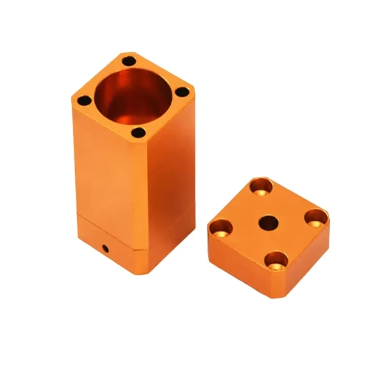 Orange anodized aluminum alloy CNC custom precision machined mechanical cylinder block kit
Orange anodized aluminum alloy CNC custom precision machined mechanical cylinder block kit