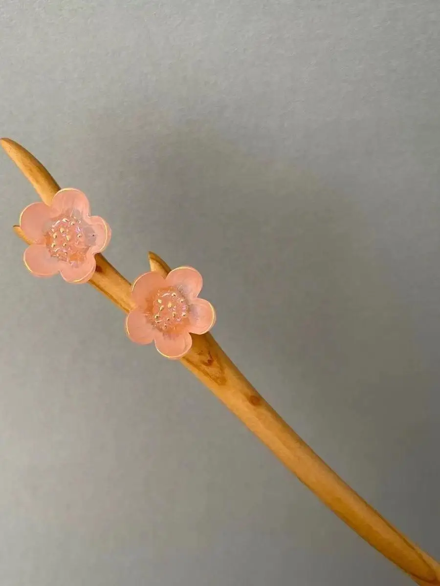 Pink Peach Blossom Wooden Hairpin Sweet Gentle Traditional Chinese Sle Hair Accories Trendy Hanfu Hairpin Prtional Item
Pink Peach Blossom Wooden Hairpin Sweet Gentle Traditional Chinese Sle Hair Accories Trendy Hanfu Hairpin Prtional Item