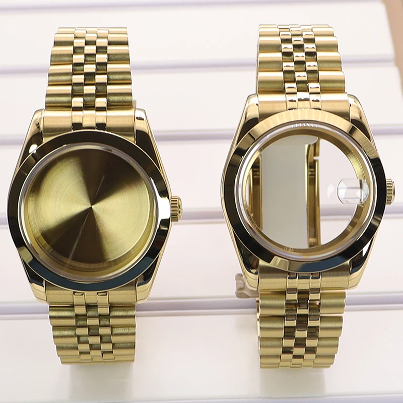 Gold 36mm/40mm Watch Case Watchband Parts Sapphire Glass For Seiko NH35 NH34 NH36 NH38 Miyota 8215 Movement 28.5mm Dial Explorer
Gold 36mm/40mm Watch Case Watchband Parts Sapphire Glass For Seiko NH35 NH34 NH36 NH38 Miyota 8215 Movement 28.5mm Dial Explorer