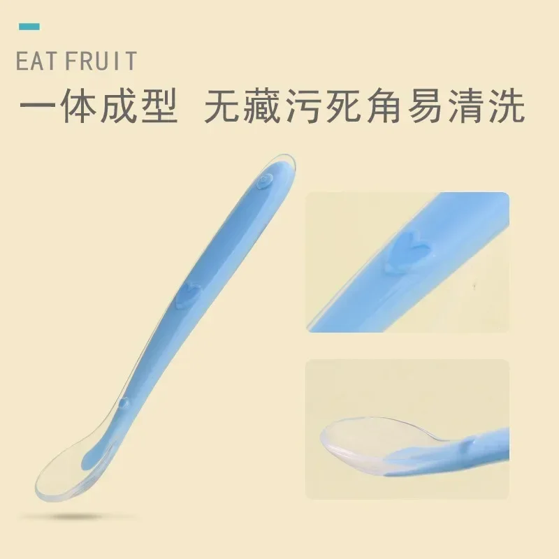 Soft Silicone Utensils Safety Feeder Spoons Infant Toddler Kids Tableware Flatware for Newborn Children Bebê Feeding Utensils
Soft Silicone Utensils Safety Feeder Spoons Infant Toddler Kids Tableware Flatware for Newborn Children Bebê Feeding Utensils