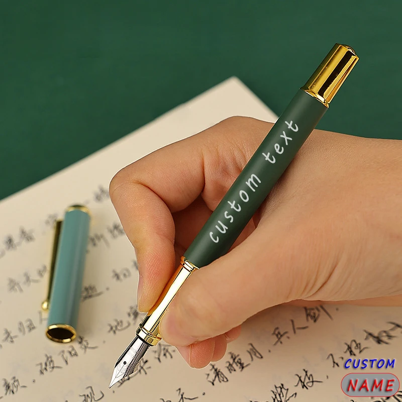 Personalized Custom Engraving Fountain Pen Office Accessories Elegant School Teacher Gift Stationary Pretty Writing Metal
Personalized Custom Engraving Fountain Pen Office Accessories Elegant School Teacher Gift Stationary Pretty Writing Metal