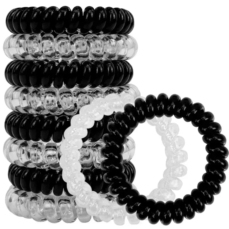 10Pcs Large Spiral Hair Ties Head Bands Coil Hair Circle Telephone Cord Bobbles No Trace Strong Hold Waterproof
10Pcs Large Spiral Hair Ties Head Bands Coil Hair Circle Telephone Cord Bobbles No Trace Strong Hold Waterproof