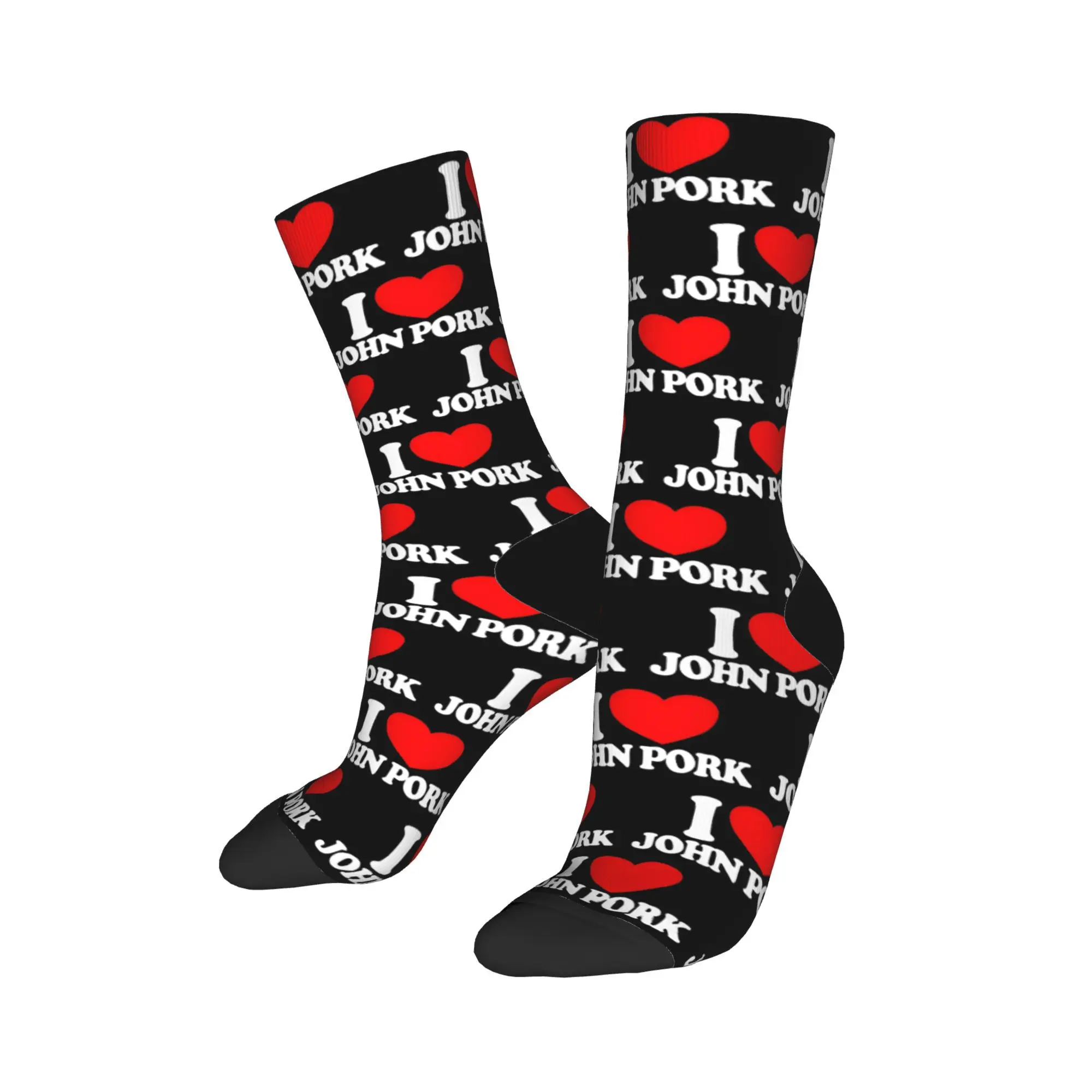 Носки I Love John Pork Red Heart, мужские и женские полиэстеровые носки Happy, хип-хоп, весна, лето, осень, зима, средние носки-трубы, подарок
Носки I Love John Pork Red Heart, мужские и женские полиэстеровые носки Happy, хип-хоп, весна, лето, осень, зима, средние носки-трубы, подарок