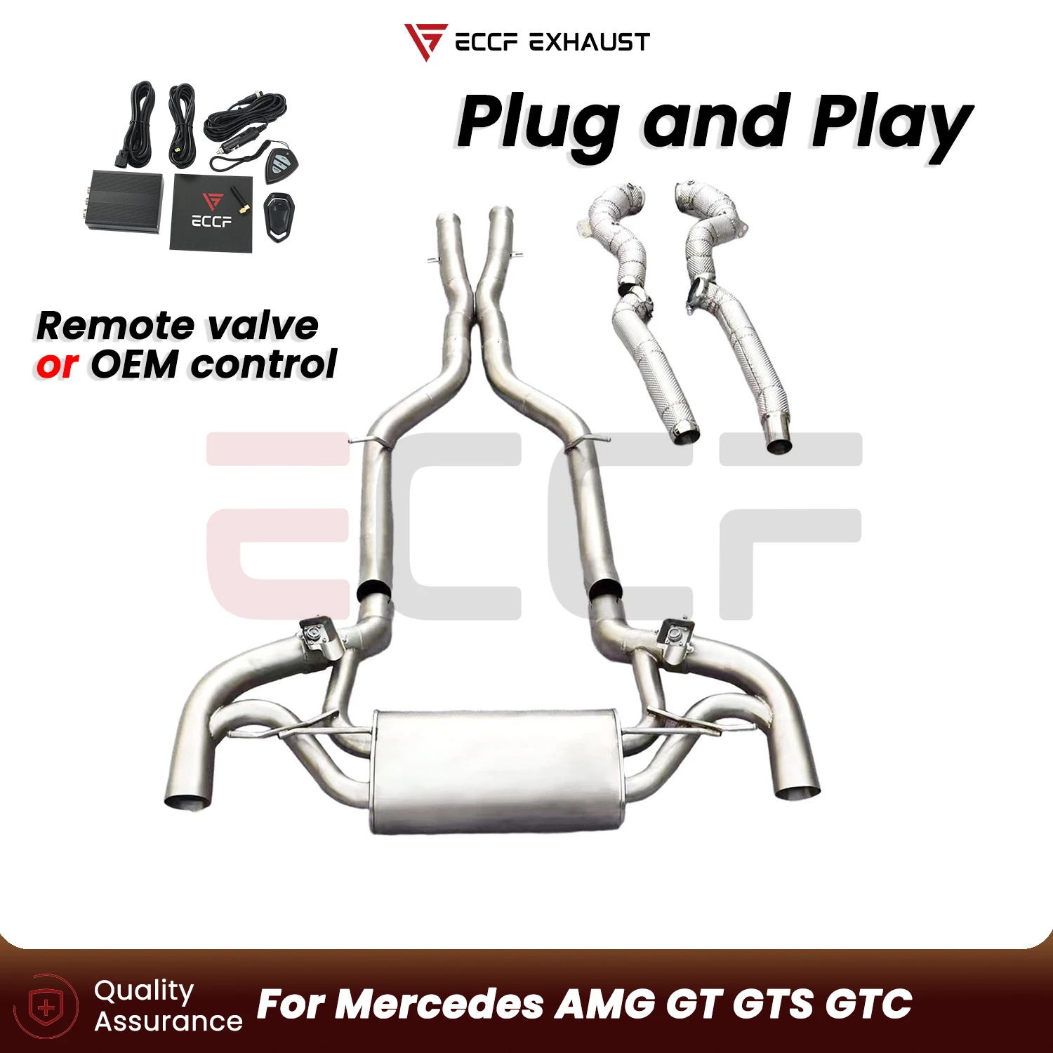 Sporty Stainless steel Complete exhaust system FOR Mercedes AMG GT GTS GTC Aggressive Exhaust Sound Plug and Play
Sporty Stainless steel Complete exhaust system FOR Mercedes AMG GT GTS GTC Aggressive Exhaust Sound Plug and Play