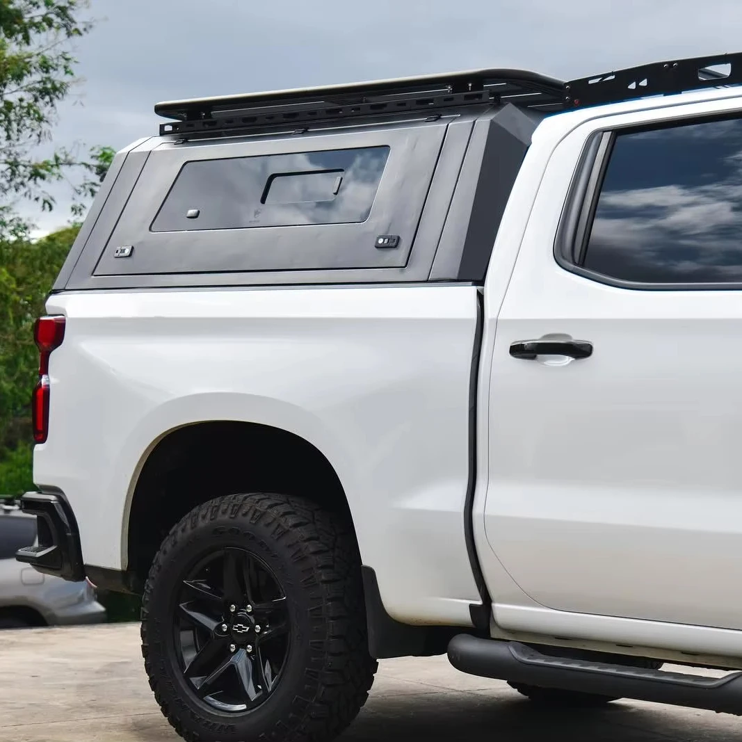 Tailored Accessories Aluminum 4X4 Pickup Canopy Heavy-duty Pickup Truck Topper Hardtop Bed Capper For Chevrolet Silverado 2021+
Tailored Accessories Aluminum 4X4 Pickup Canopy Heavy-duty Pickup Truck Topper Hardtop Bed Capper For Chevrolet Silverado 2021+