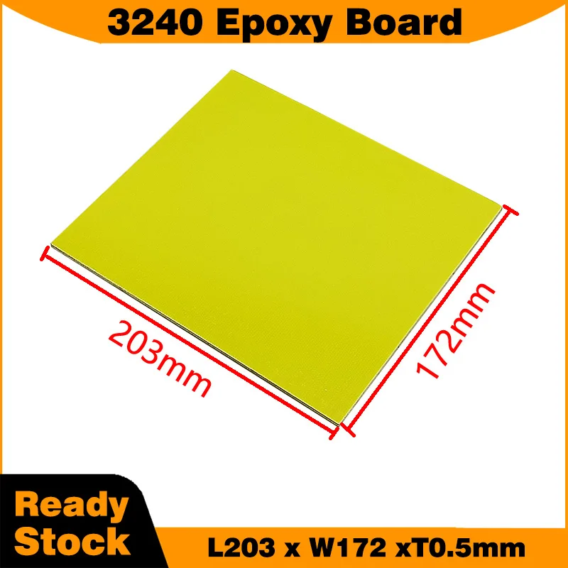 5pcs 3240 Insulation Epoxy Board 0.5mm Thickness 203*172mm for LifePO4 Battery Pack DIY Fiber Epoxy Boards
5pcs 3240 Insulation Epoxy Board 0.5mm Thickness 203*172mm for LifePO4 Battery Pack DIY Fiber Epoxy Boards