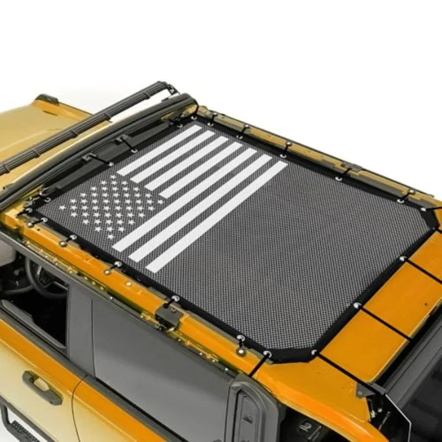 Sunshade for Ford Bronco, Mesh Sun Shade Bikini Top Cover for 2021 2022 2023 2024 2025 2026 4 Door Ford Bronco Exterior Accesso
Sunshade for Ford Bronco, Mesh Sun Shade Bikini Top Cover for 2021 2022 2023 2024 2025 2026 4 Door Ford Bronco Exterior Accesso