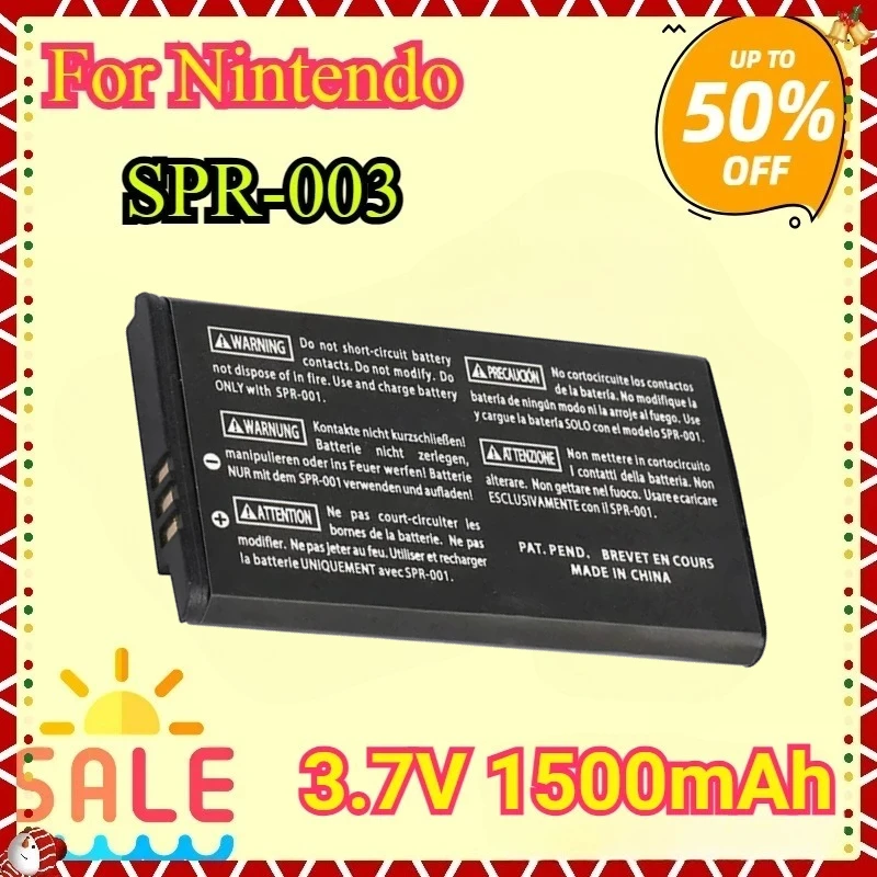 Для игровой консоли Nintendo 3DSLL 3DSXL 3DS Ll SPR003 аккумуляторы для SPR-003 3,7 В 1500 мАч литий-ионная аккумуляторная батарея высокого качества
Для игровой консоли Nintendo 3DSLL 3DSXL 3DS Ll SPR003 аккумуляторы для SPR-003 3,7 В 1500 мАч литий-ионная аккумуляторная батарея высокого качества