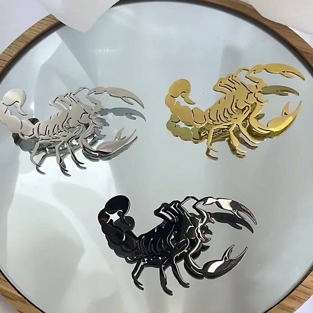 KATARIAN Lapel Brooch for Women Scorpion Insect Pattern Stainless Steel Badge Brooches for Dress Decoration Women’s Jewelry Gift
KATARIAN Lapel Brooch for Women Scorpion Insect Pattern Stainless Steel Badge Brooches for Dress Decoration Women’s Jewelry Gift