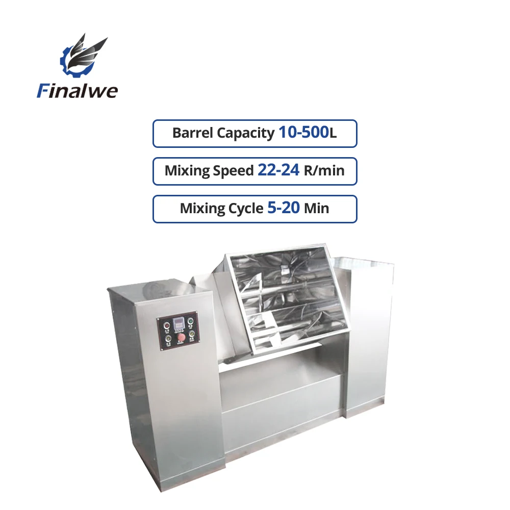 Brand High Efficient Automatic Industrial Horizontal Ribbon Blender FW-CH Series Mixing Blending Machine
Brand High Efficient Automatic Industrial Horizontal Ribbon Blender FW-CH Series Mixing Blending Machine