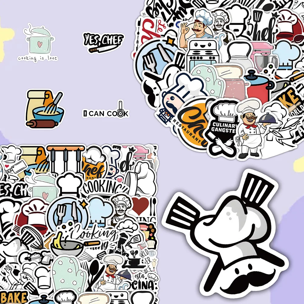 10/54PCS Funny Chefs and Kitchenware Graffiti Sticker Small Cooking Items Cartoon Decal DIY Laptop Phone Cup Skateboard Kid Toys
10/54PCS Funny Chefs and Kitchenware Graffiti Sticker Small Cooking Items Cartoon Decal DIY Laptop Phone Cup Skateboard Kid Toys