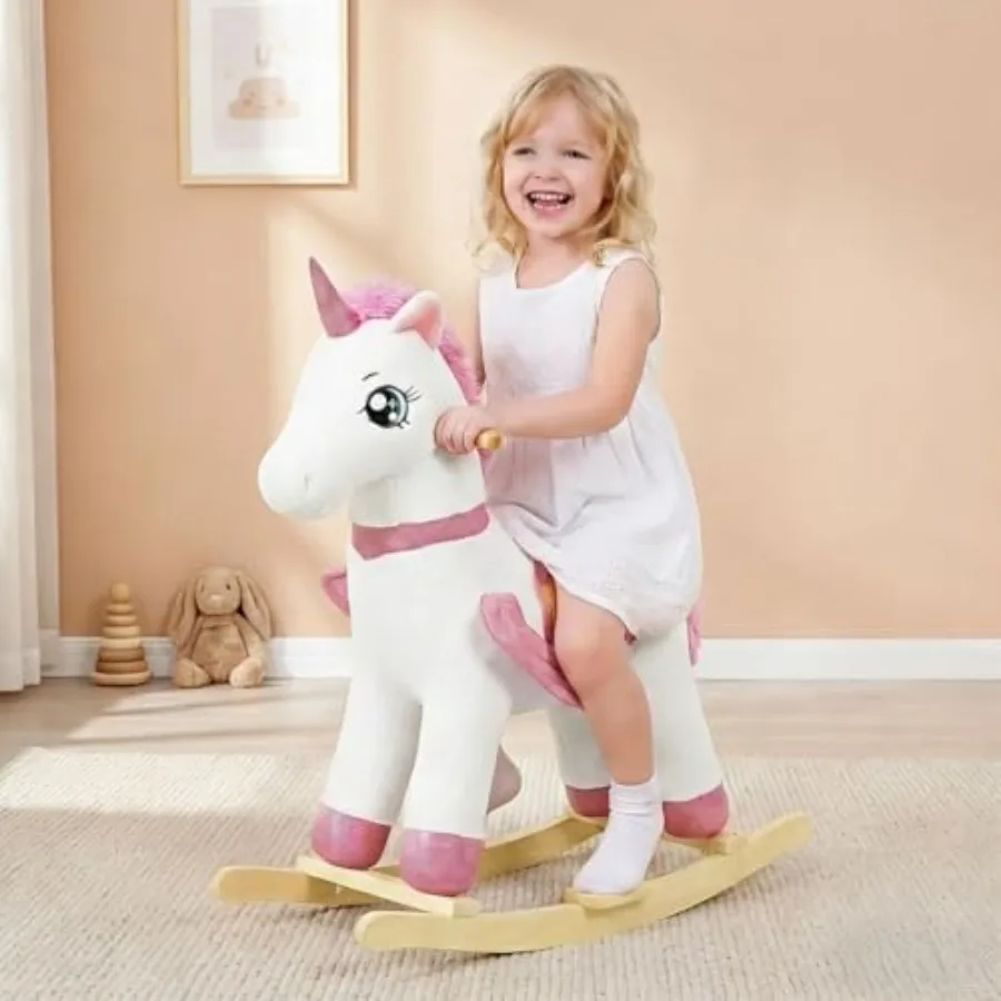 FUNLIO Rainbow Fairy Unicorn Baby Rocking Horse for 3-7 Years Stuffed Ride-on Animal Rocker in Pastel Colors Easy to Assemble C
FUNLIO Rainbow Fairy Unicorn Baby Rocking Horse for 3-7 Years Stuffed Ride-on Animal Rocker in Pastel Colors Easy to Assemble C