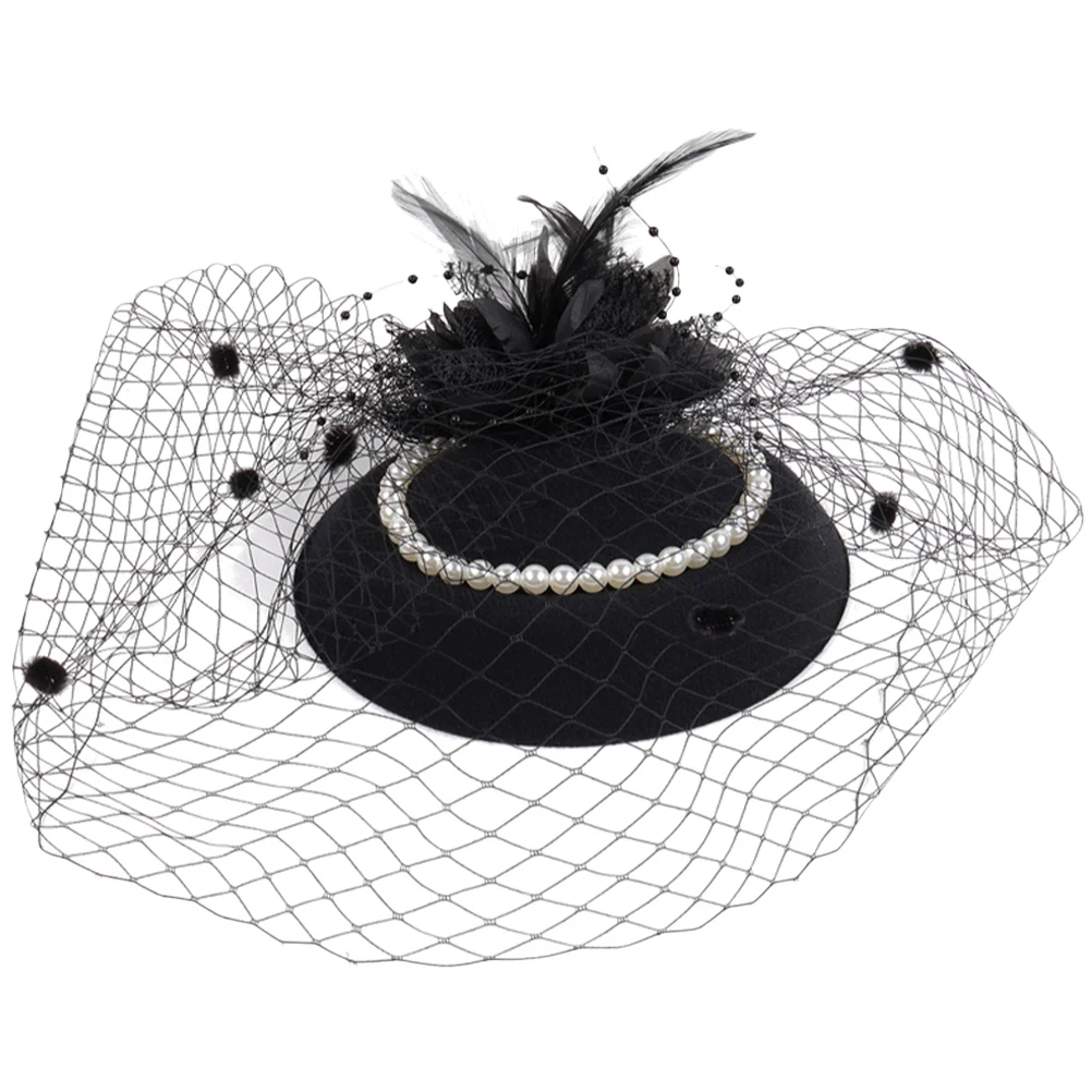 Mesh Pearl Hat Women Headdress Wedding Hair Accessories Bride Headbands Fascinator Headwear
Mesh Pearl Hat Women Headdress Wedding Hair Accessories Bride Headbands Fascinator Headwear