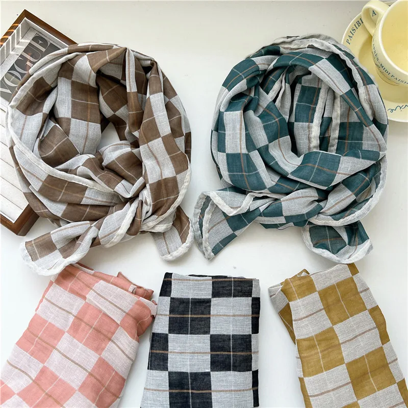 Spring Autumn Winter Plaid Long Scarves Neckerchief Scarf Shawls Neck Warm Wrap Decoration Headscarf Accessories for Women Girl
Spring Autumn Winter Plaid Long Scarves Neckerchief Scarf Shawls Neck Warm Wrap Decoration Headscarf Accessories for Women Girl