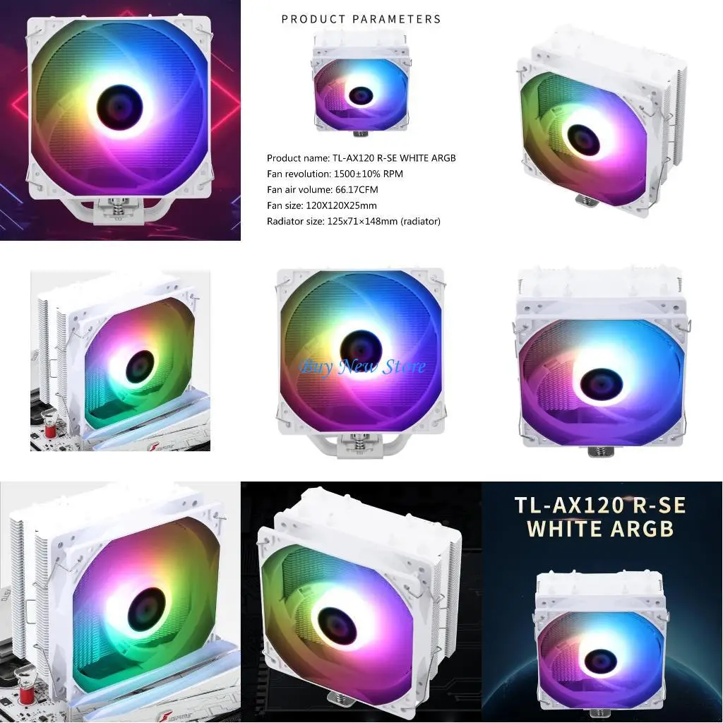 20ce TL-AX120 R-Se White Argb Air Cooler с подшипником S-FDB, вентилятором TL-C12CW-S-S и тепловой пастой премиум-класса.
20ce TL-AX120 R-Se White Argb Air Cooler с подшипником S-FDB, вентилятором TL-C12CW-S-S и тепловой пастой премиум-класса.