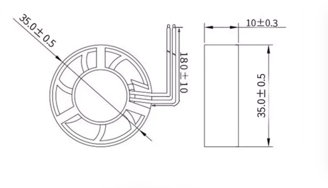 Circular non perforated silent car light LED headlight Cooling Fan 35x35x10mm double ball 35mm 5V 12V 24V
Circular non perforated silent car light LED headlight Cooling Fan 35x35x10mm double ball 35mm 5V 12V 24V