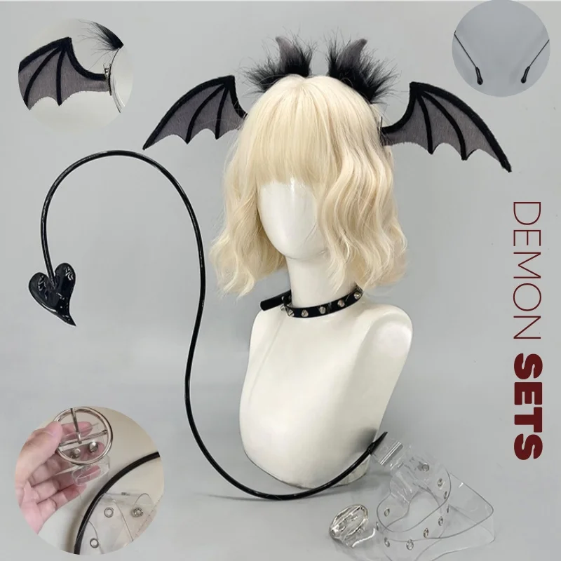 2026 New Subculture Demon Vampire Animal Ears Headband Dark Animal Ears Sweet Tail Set Lolita Comic Con Cool Devil Cosplay Prop
2026 New Subculture Demon Vampire Animal Ears Headband Dark Animal Ears Sweet Tail Set Lolita Comic Con Cool Devil Cosplay Prop