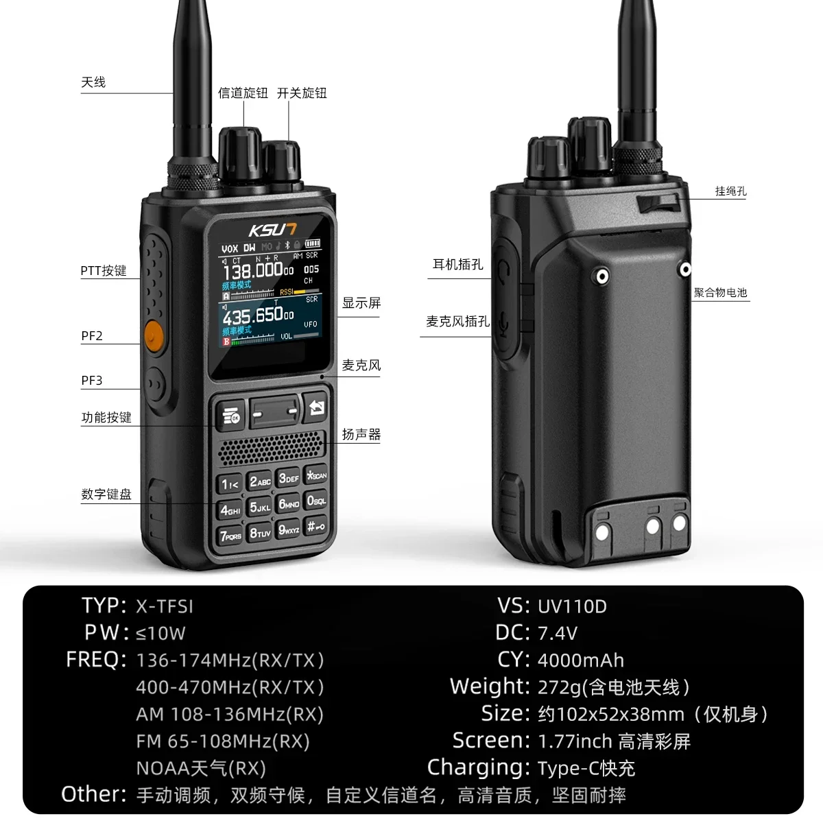 Рация Buxun UV110D, уличная, мощная, с самостоятельным вождением, 10 километров, спасательный звуковой сигнал, строительная площадка, портативная безопасность
Рация Buxun UV110D, уличная, мощная, с самостоятельным вождением, 10 километров, спасательный звуковой сигнал, строительная площадка, портативная безопасность