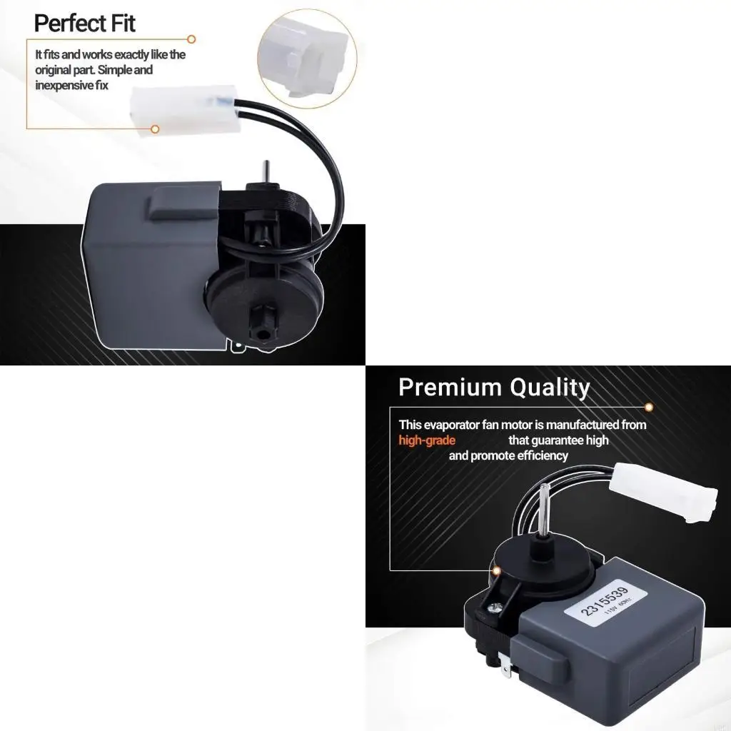 115V 2315539 Evaporator Fan Motor Replace for WP2315539VP Refrigerator Assembly
115V 2315539 Evaporator Fan Motor Replace for WP2315539VP Refrigerator Assembly