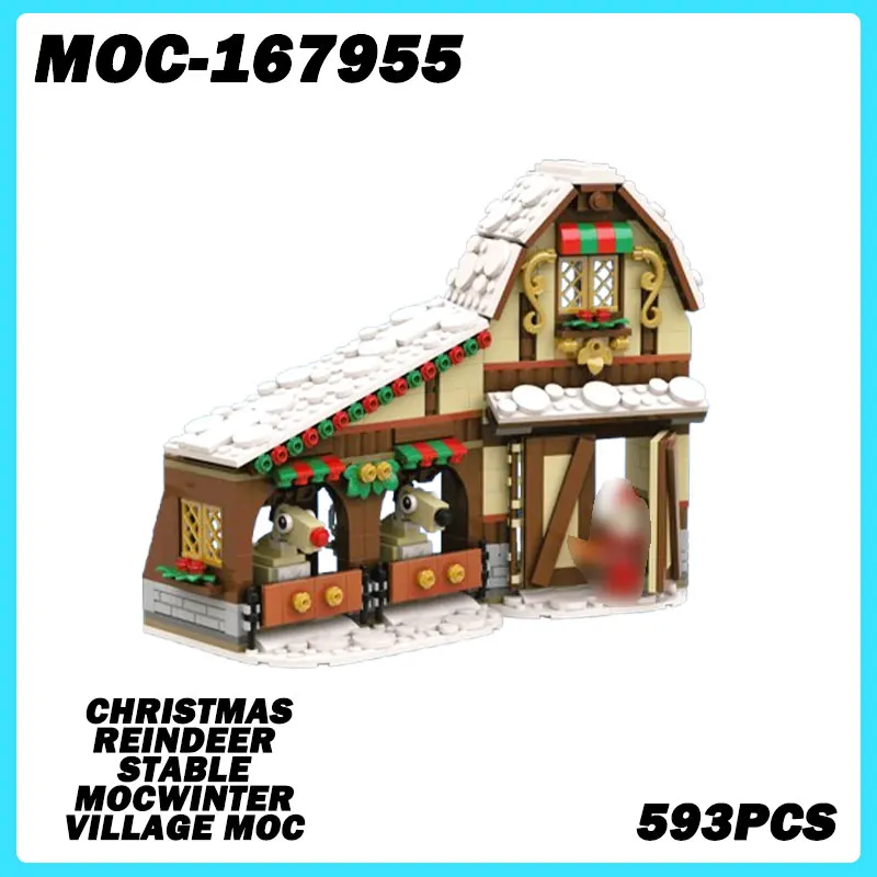 MOC- 167955 Серия Street View, Рождественский олень, стабильная MOCWinter Village MOC, строительные блоки, кирпичи «сделай сам», игрушки-головоломки для подарка
MOC- 167955 Серия Street View, Рождественский олень, стабильная MOCWinter Village MOC, строительные блоки, кирпичи «сделай сам», игрушки-головоломки для подарка