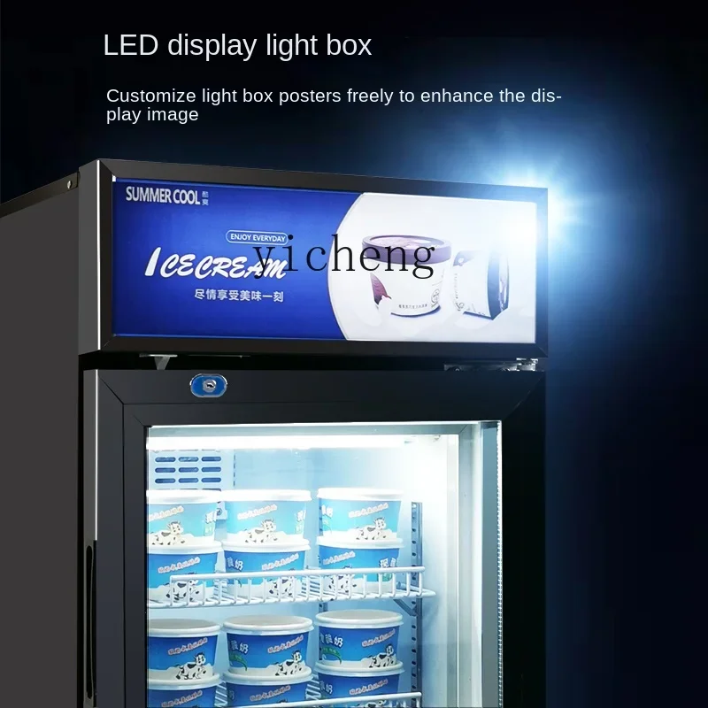 ZZ vertical ice cream display cabinet commercial frozen defogging glass door ice cream cabinet
ZZ vertical ice cream display cabinet commercial frozen defogging glass door ice cream cabinet